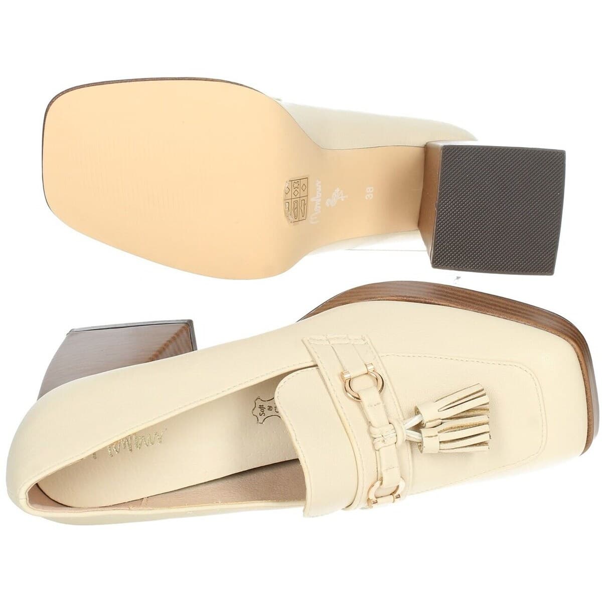 Women's Loafers Menbur Beige