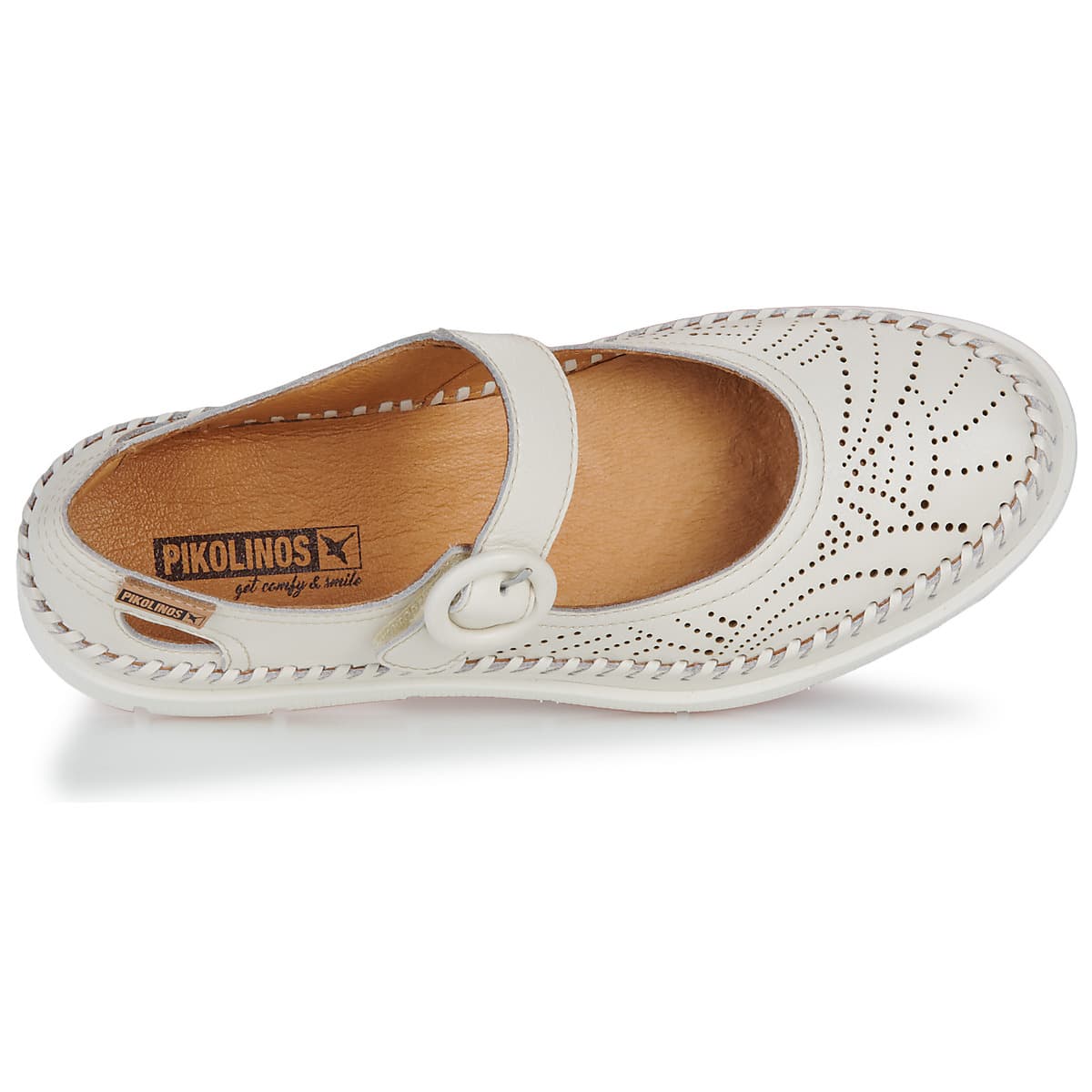 Women's Ballet Flats Pikolinos White