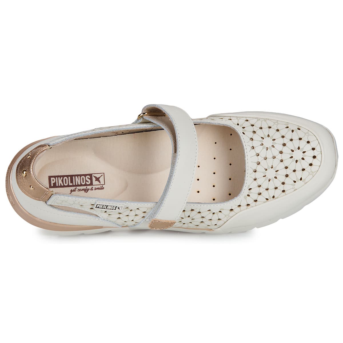 Women's Ballet Flats Pikolinos White