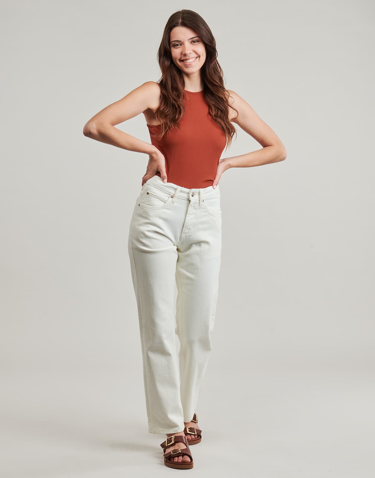 Women's Jeans Lee White