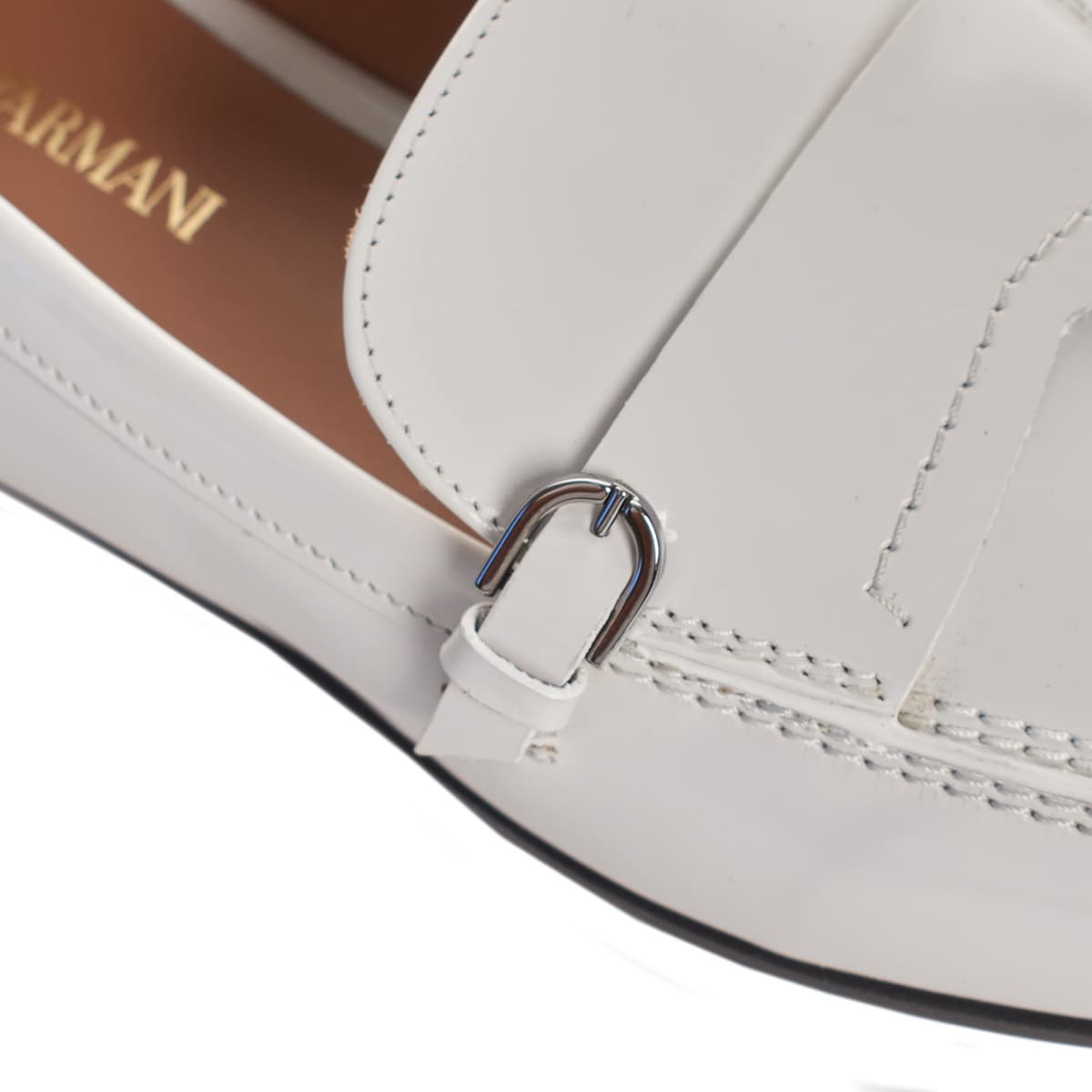 Women's Loafers Emporio Armani White