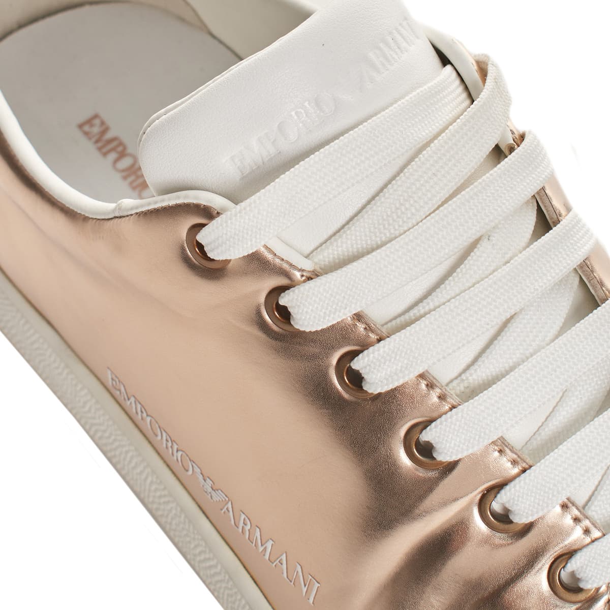 Women's Tennis Shoes Emporio Armani Gold