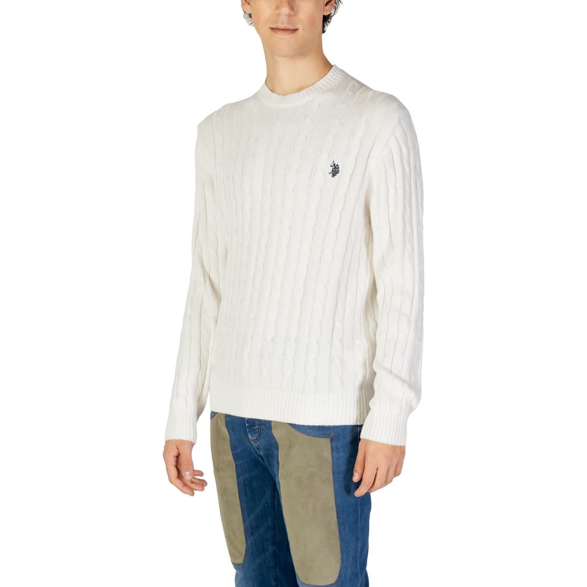 Men's Sweaters U.S Polo Assn. White