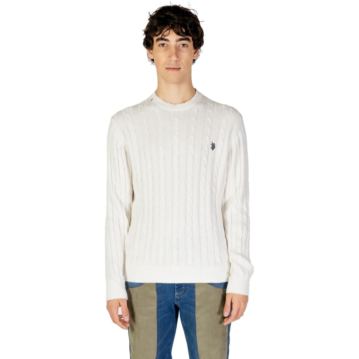 Men's Sweaters U.S Polo Assn. White