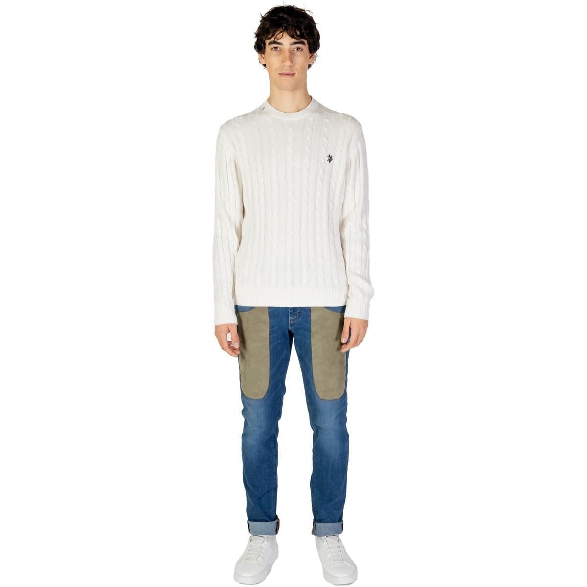 Men's Sweaters U.S Polo Assn. White