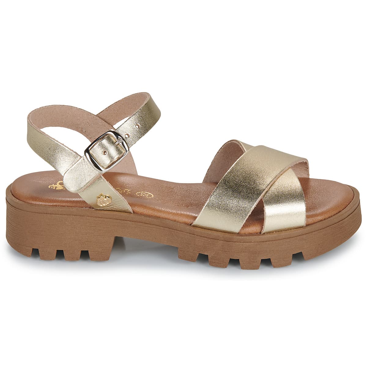 Girls' Sandals Citrouille et Compagnie Gold