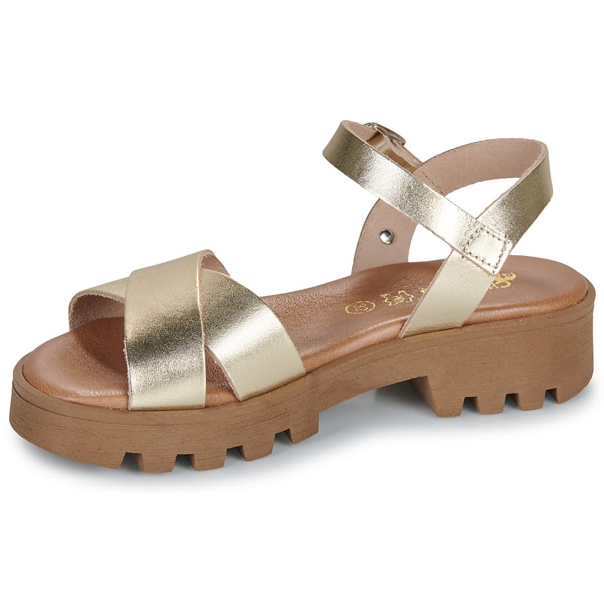 Girls' Sandals Citrouille et Compagnie Gold