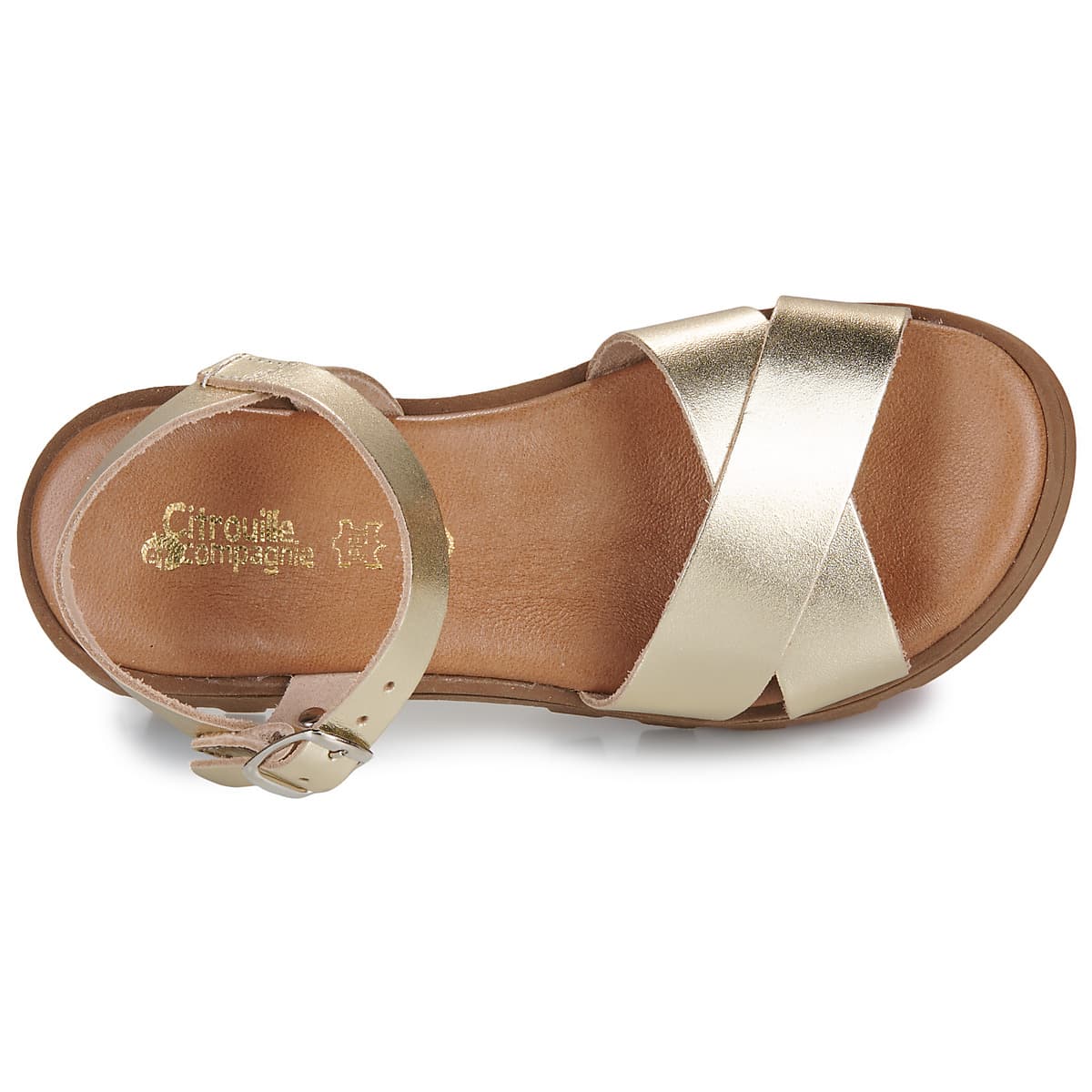 Girls' Sandals Citrouille et Compagnie Gold