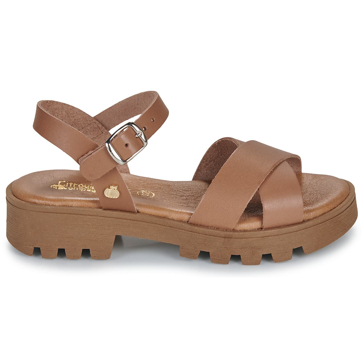 Girls' Sandals Citrouille et Compagnie Brown