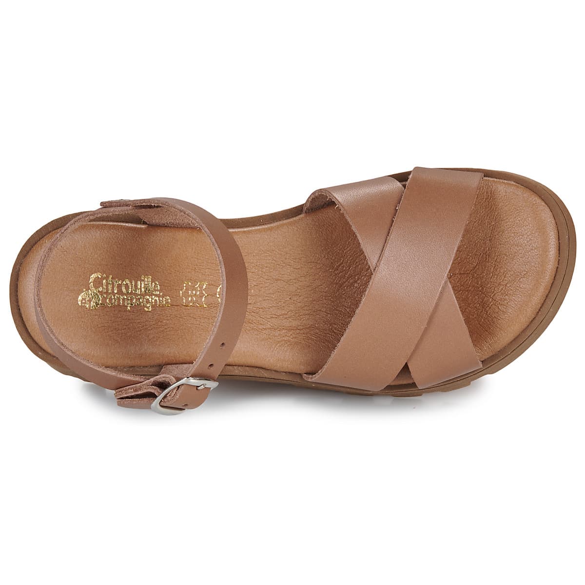 Girls' Sandals Citrouille et Compagnie Brown