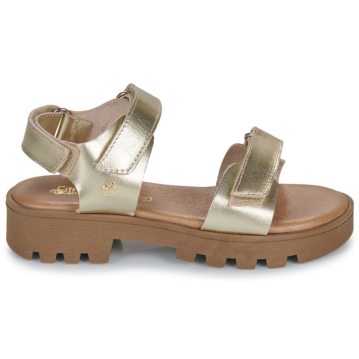 Girls' Sandals Citrouille et Compagnie Gold