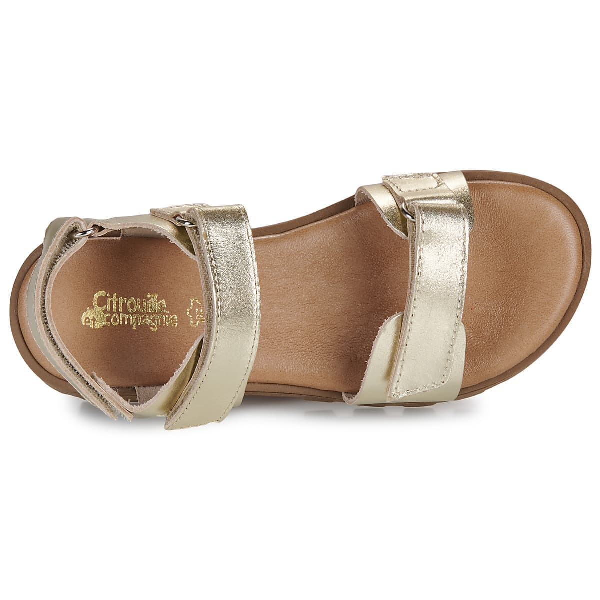 Girls' Sandals Citrouille et Compagnie Gold