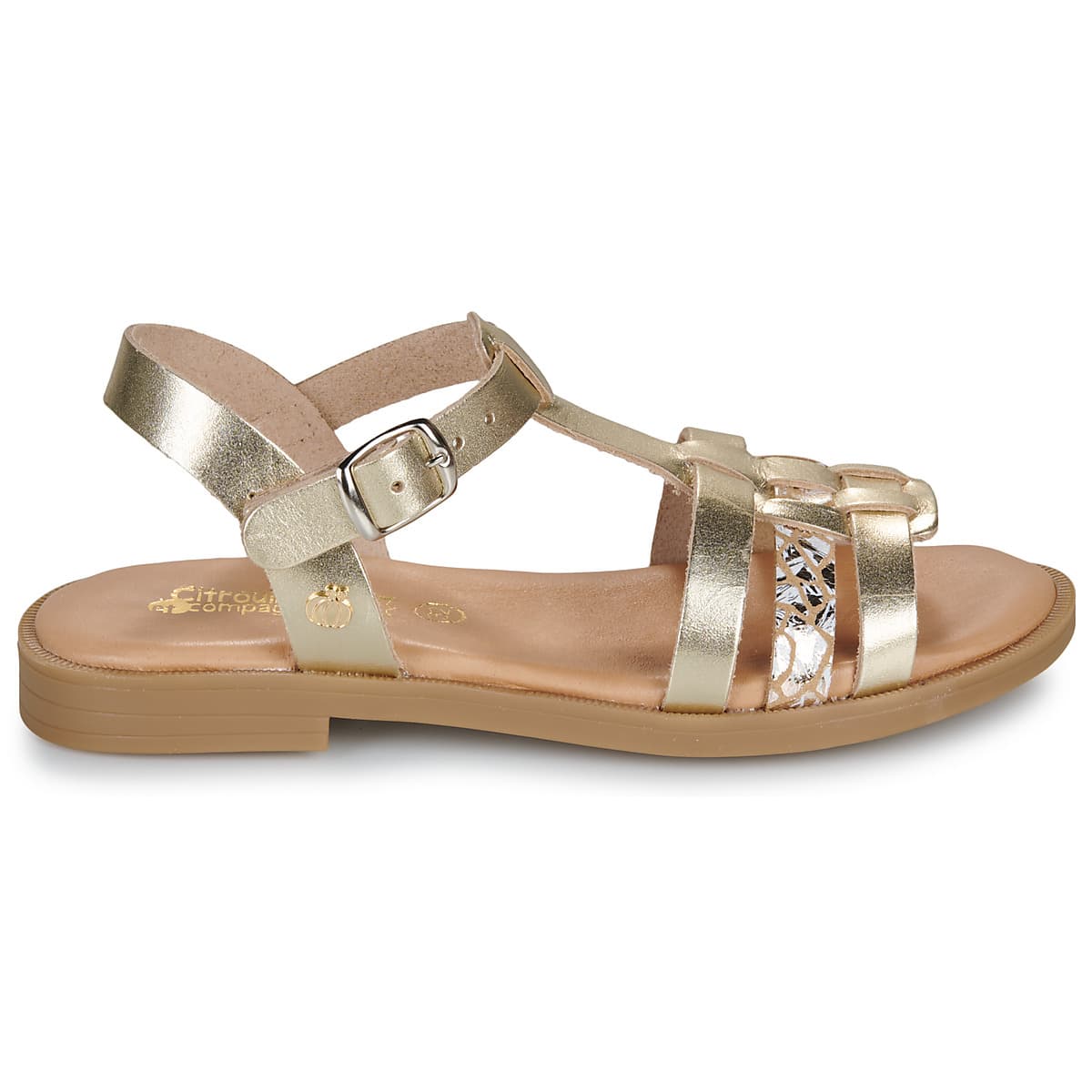 Girls' Sandals Citrouille et Compagnie Gold