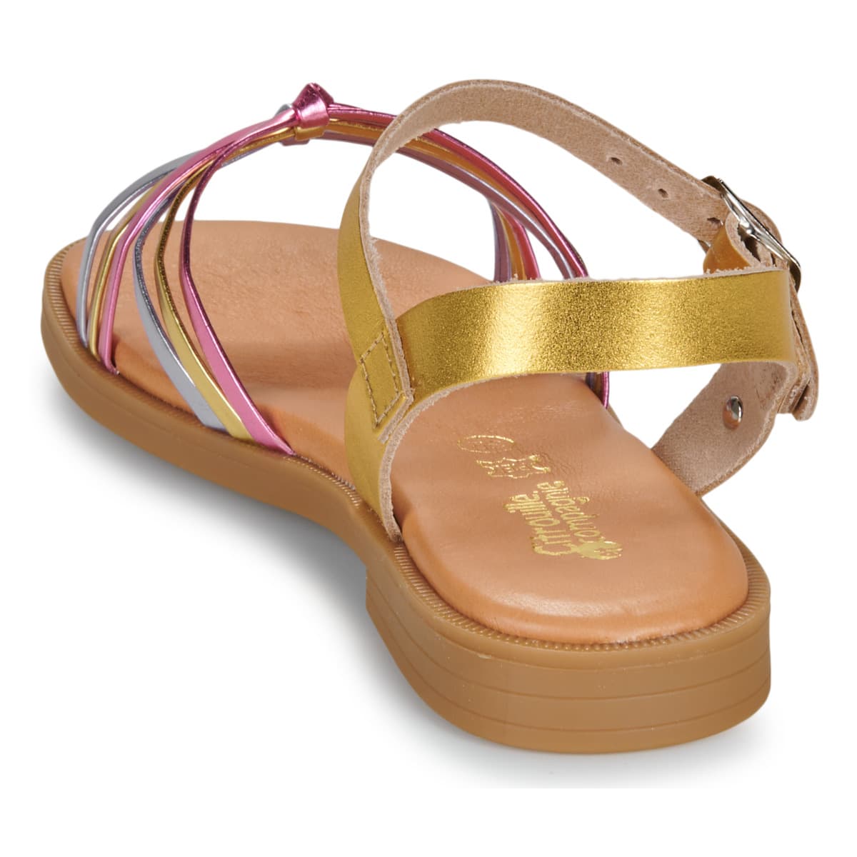 Girls' Sandals Citrouille et Compagnie Gold