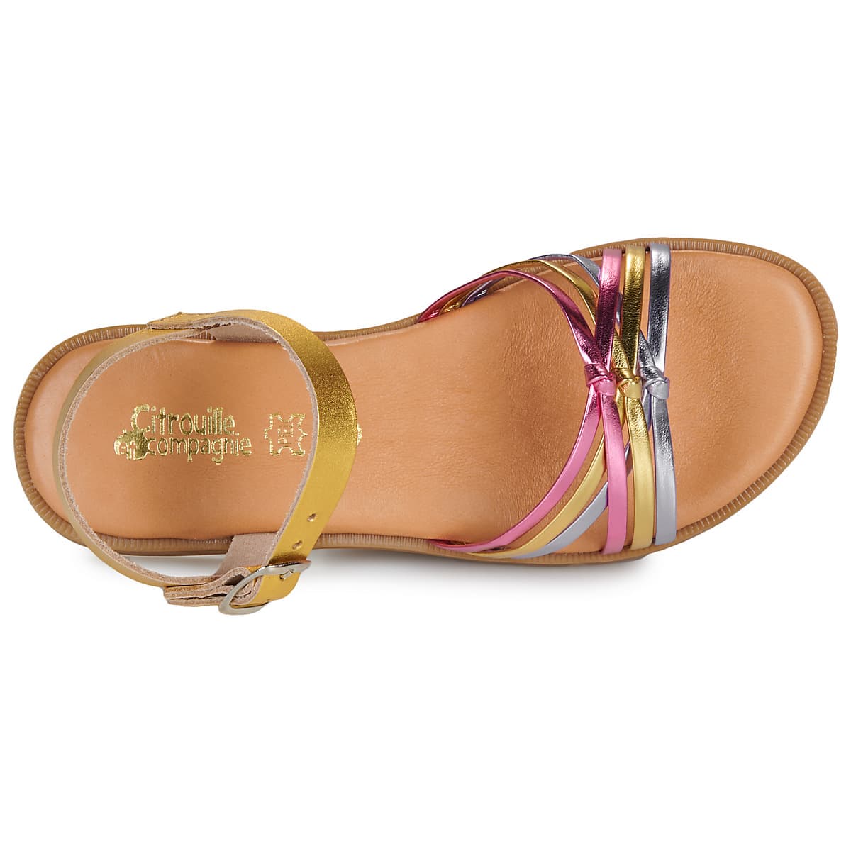 Girls' Sandals Citrouille et Compagnie Gold