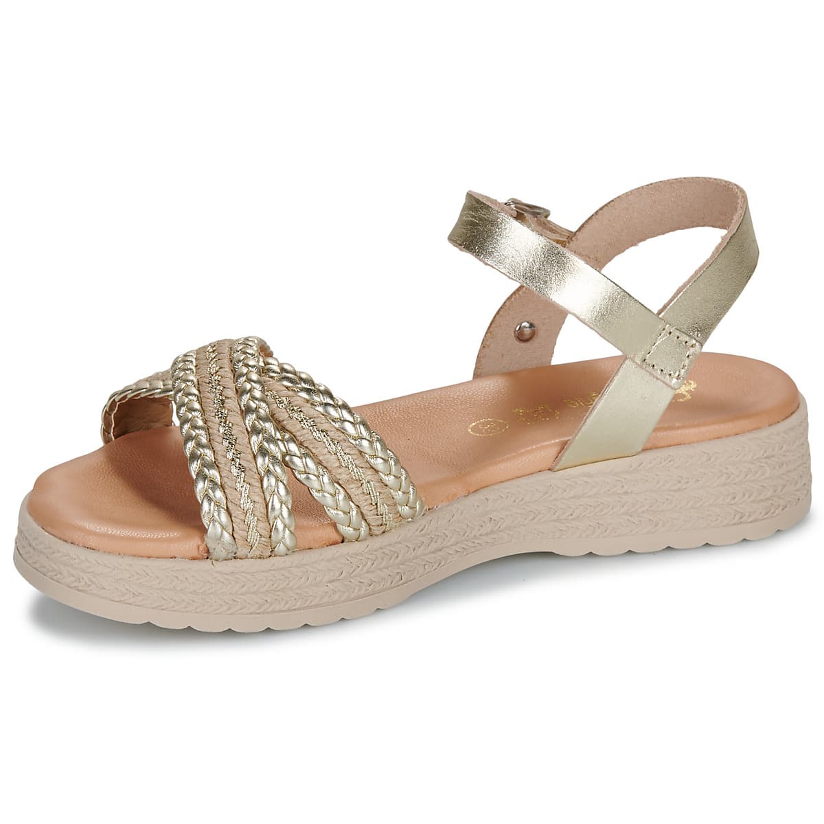 Girls' Sandals Citrouille et Compagnie Gold