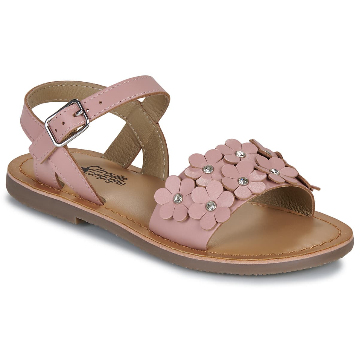 Σανδάλια χωρίς τακούνι Citrouille et Compagnie FLEURS