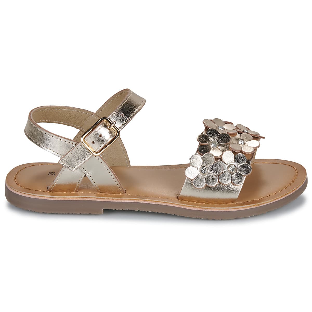 Girls' Sandals Citrouille et Compagnie Gold