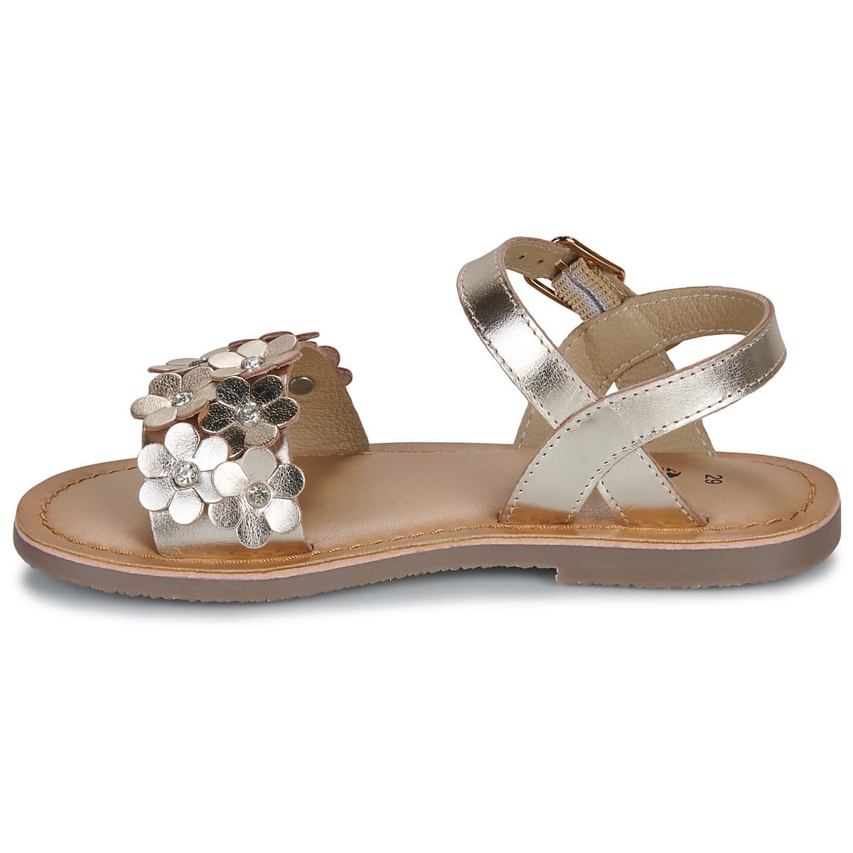 Girls' Sandals Citrouille et Compagnie Gold
