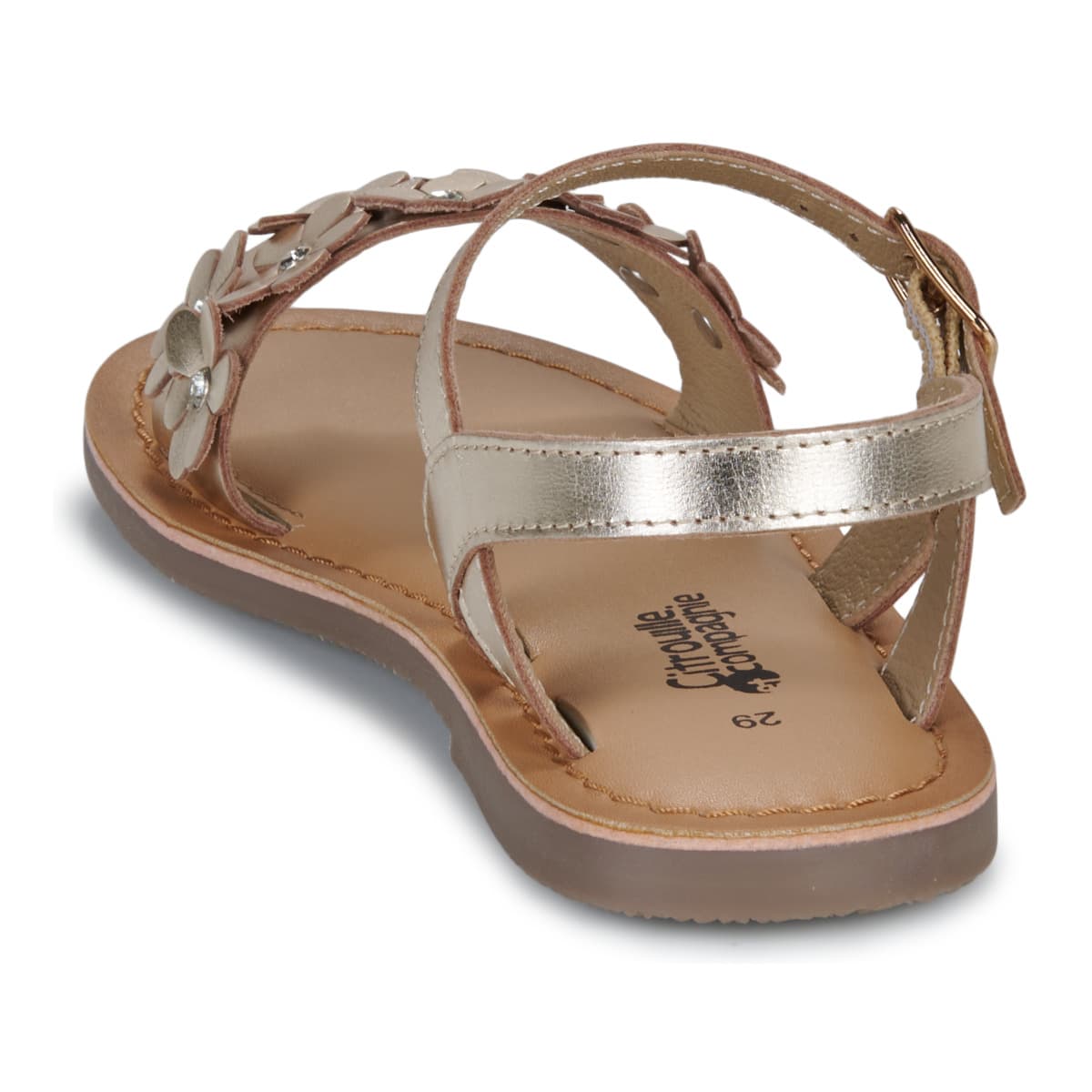 Girls' Sandals Citrouille et Compagnie Gold