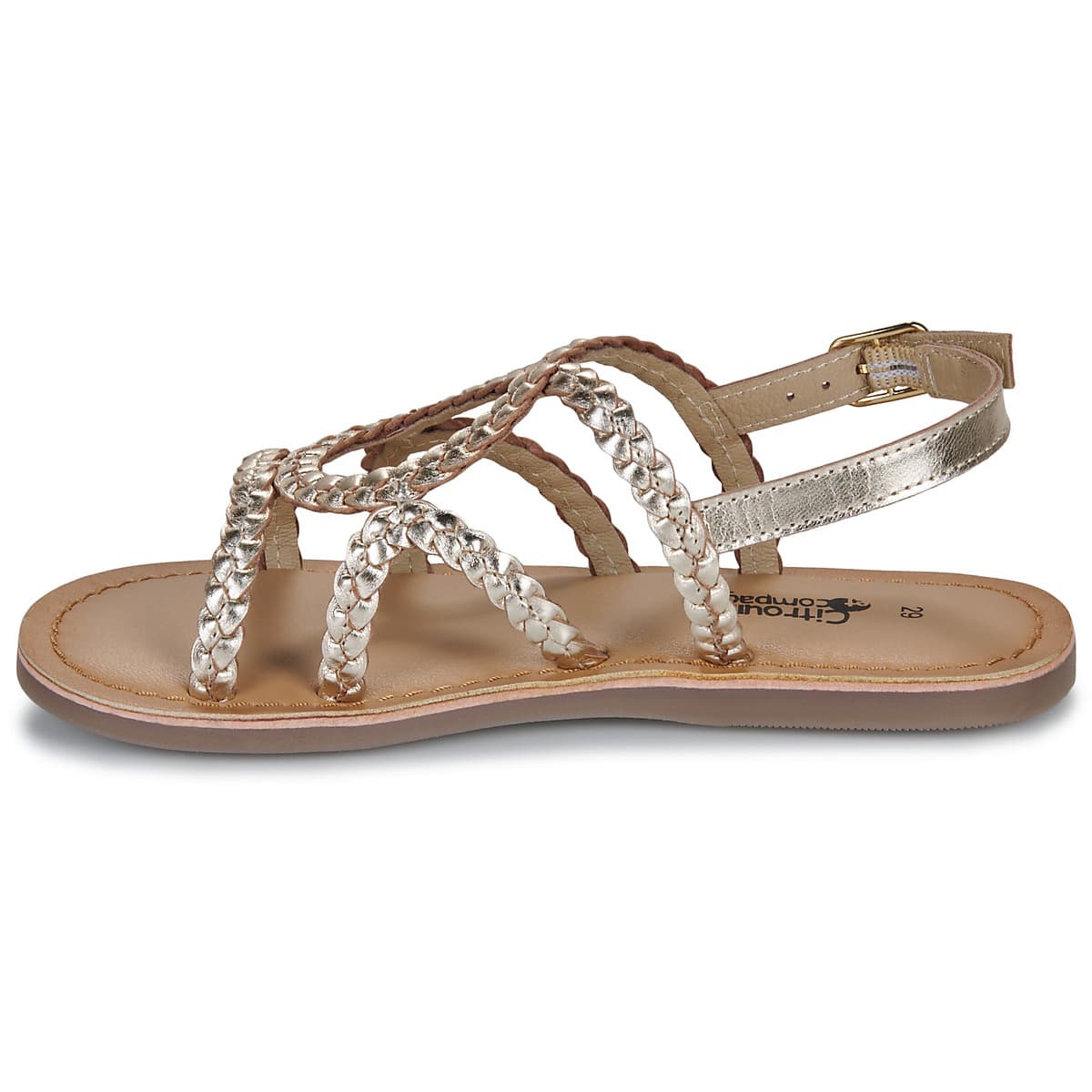 Girls' Sandals Citrouille et Compagnie Gold