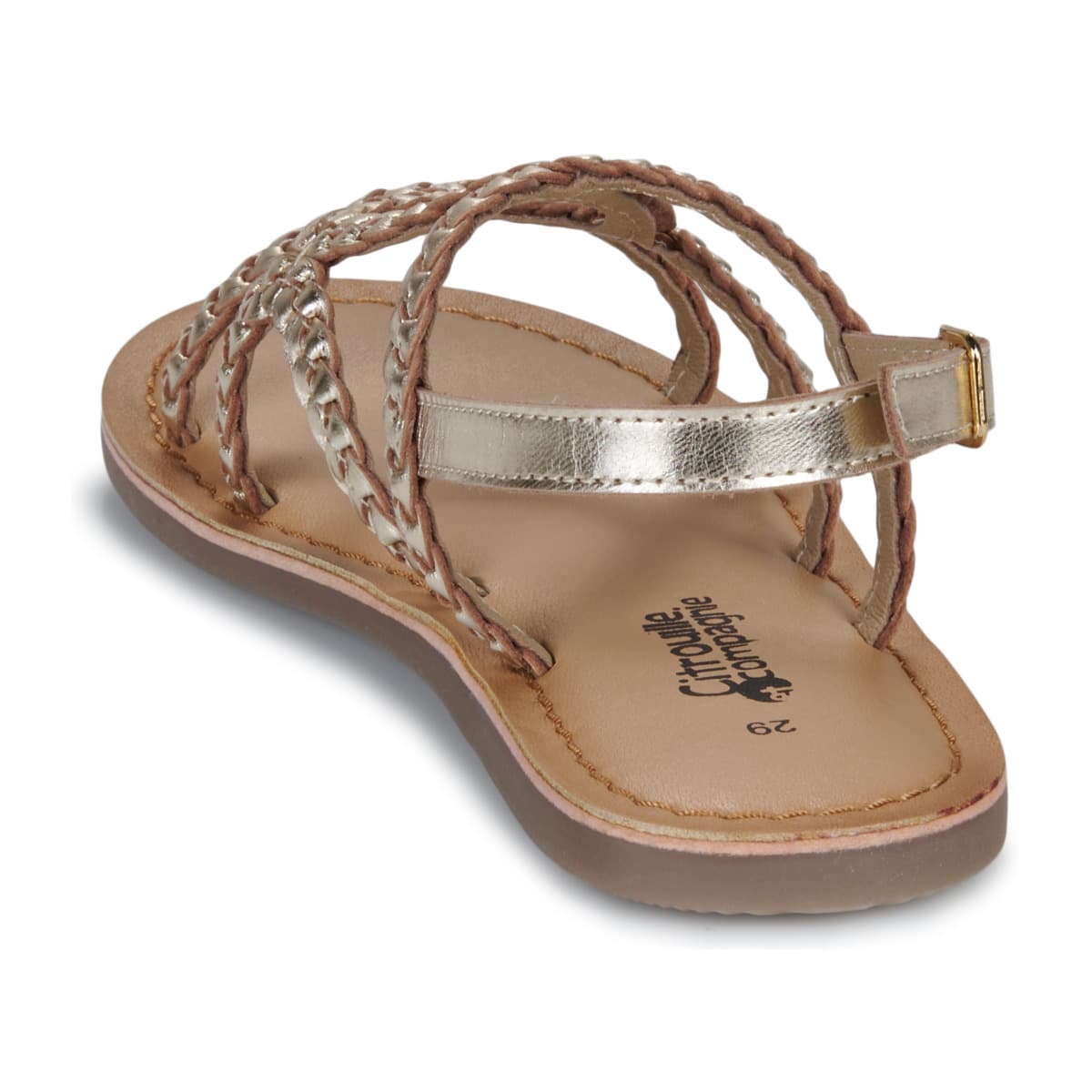 Girls' Sandals Citrouille et Compagnie Gold