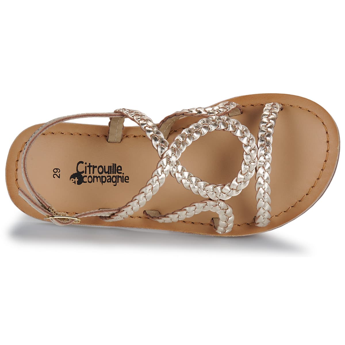 Girls' Sandals Citrouille et Compagnie Gold