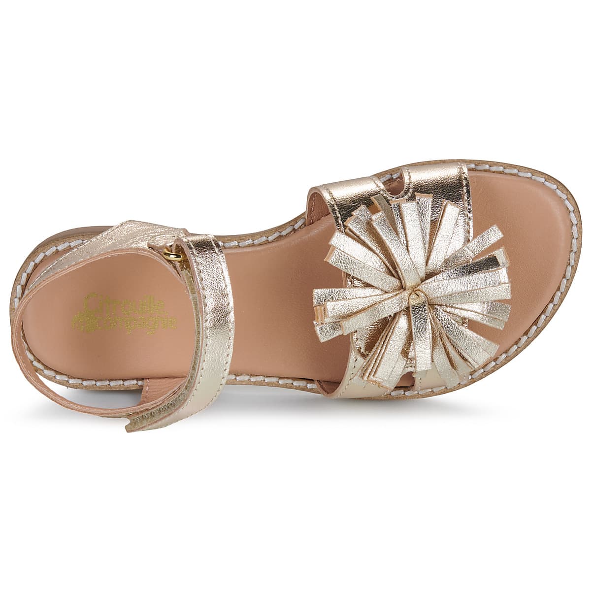 Girls' Sandals Citrouille et Compagnie Gold