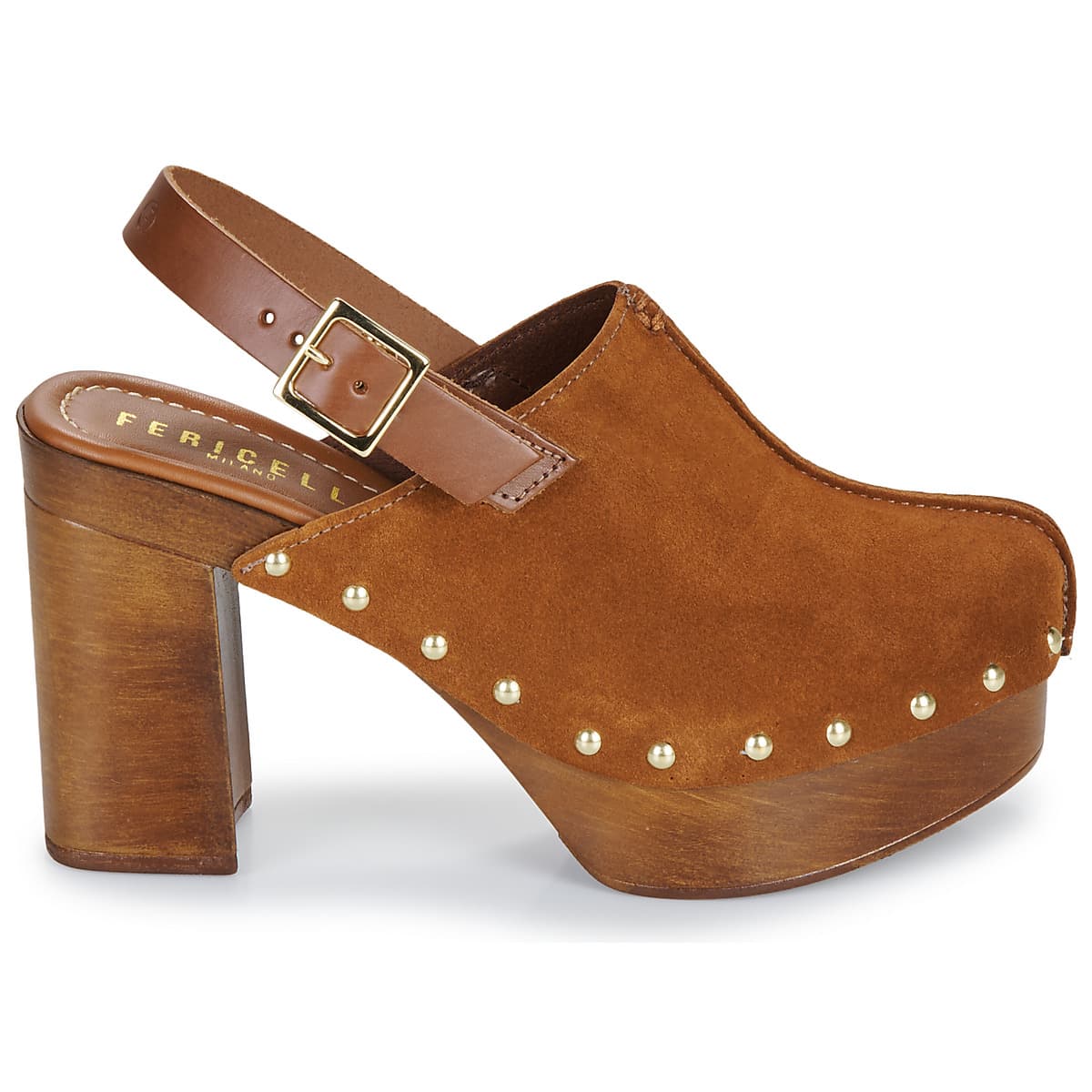 Women's Clogs Fericelli Brown