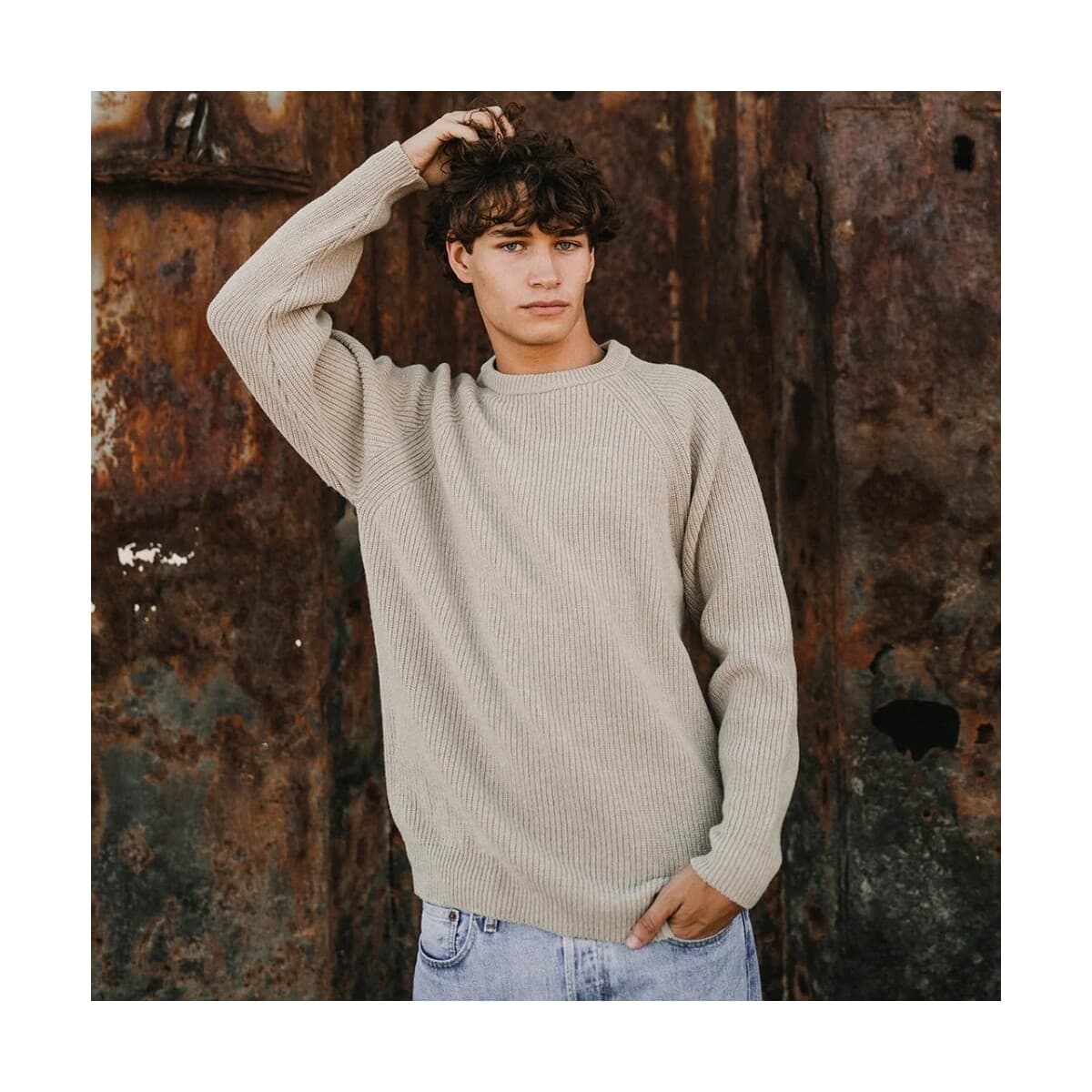 Men's Sweaters Mirakaya Beige