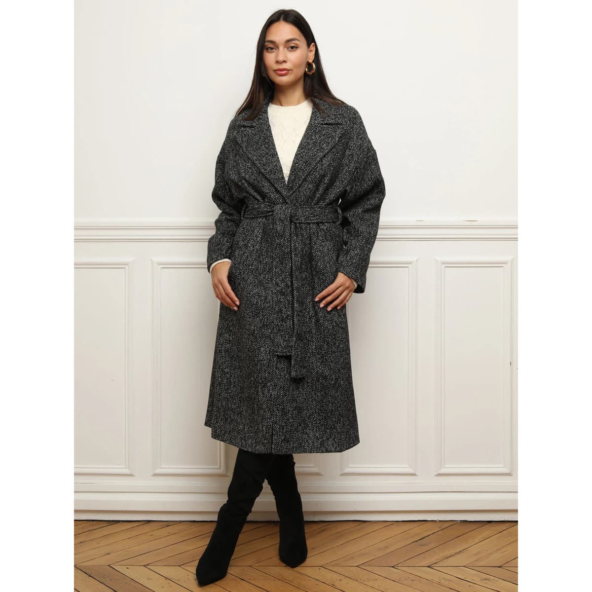 Women's Coats La Modeuse Gray