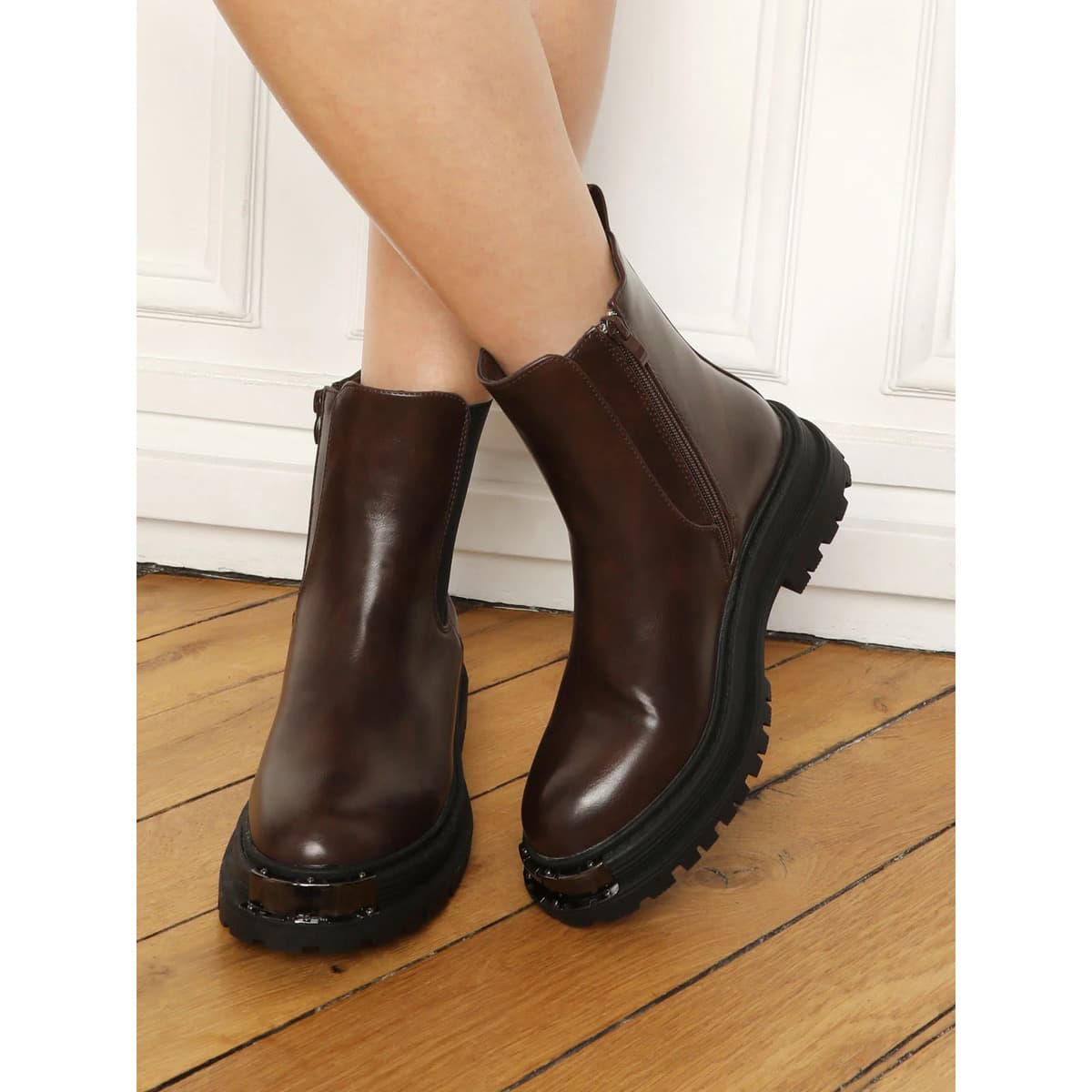 Women's Ankle Boots La Modeuse Brown