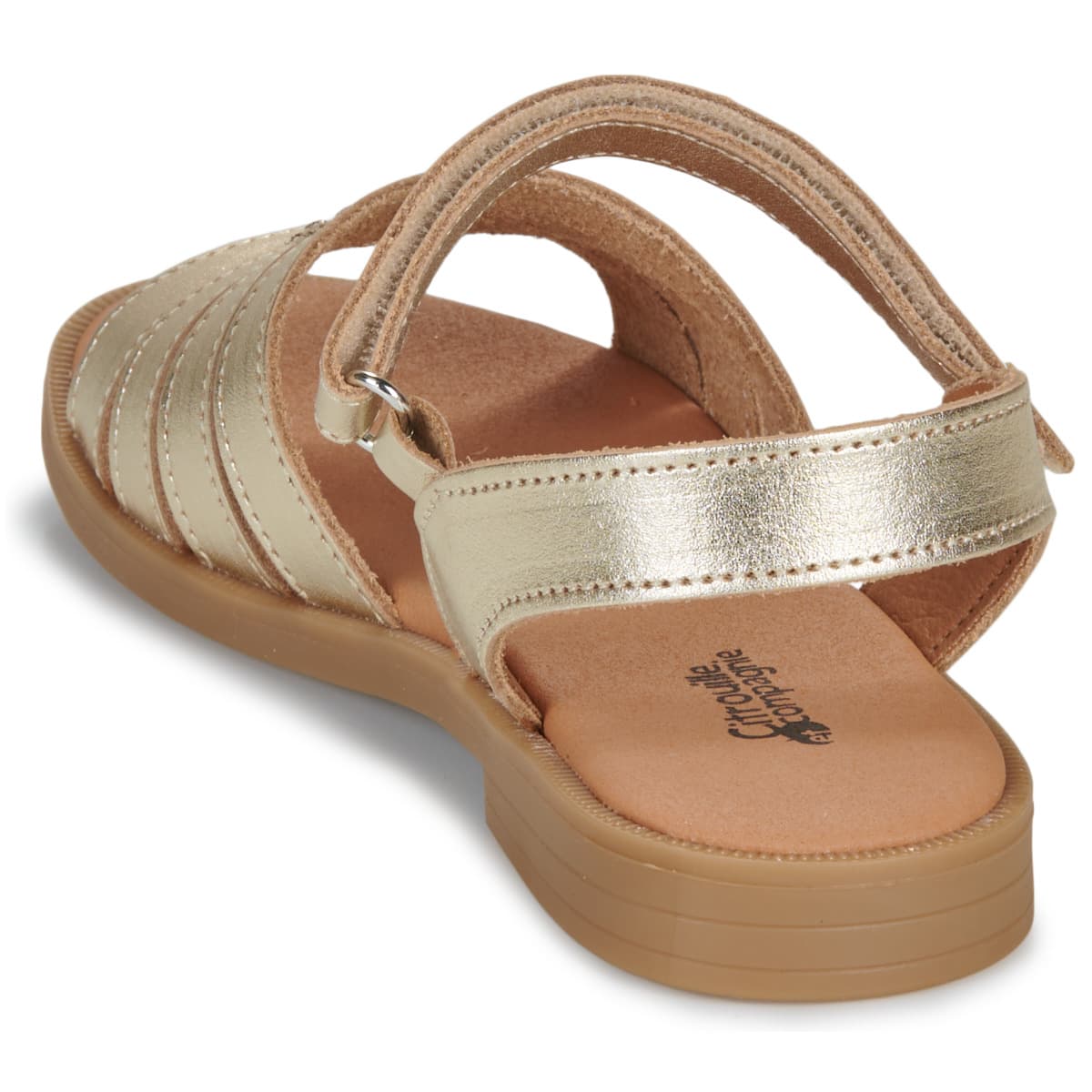 Girls' Sandals Citrouille et Compagnie Gold