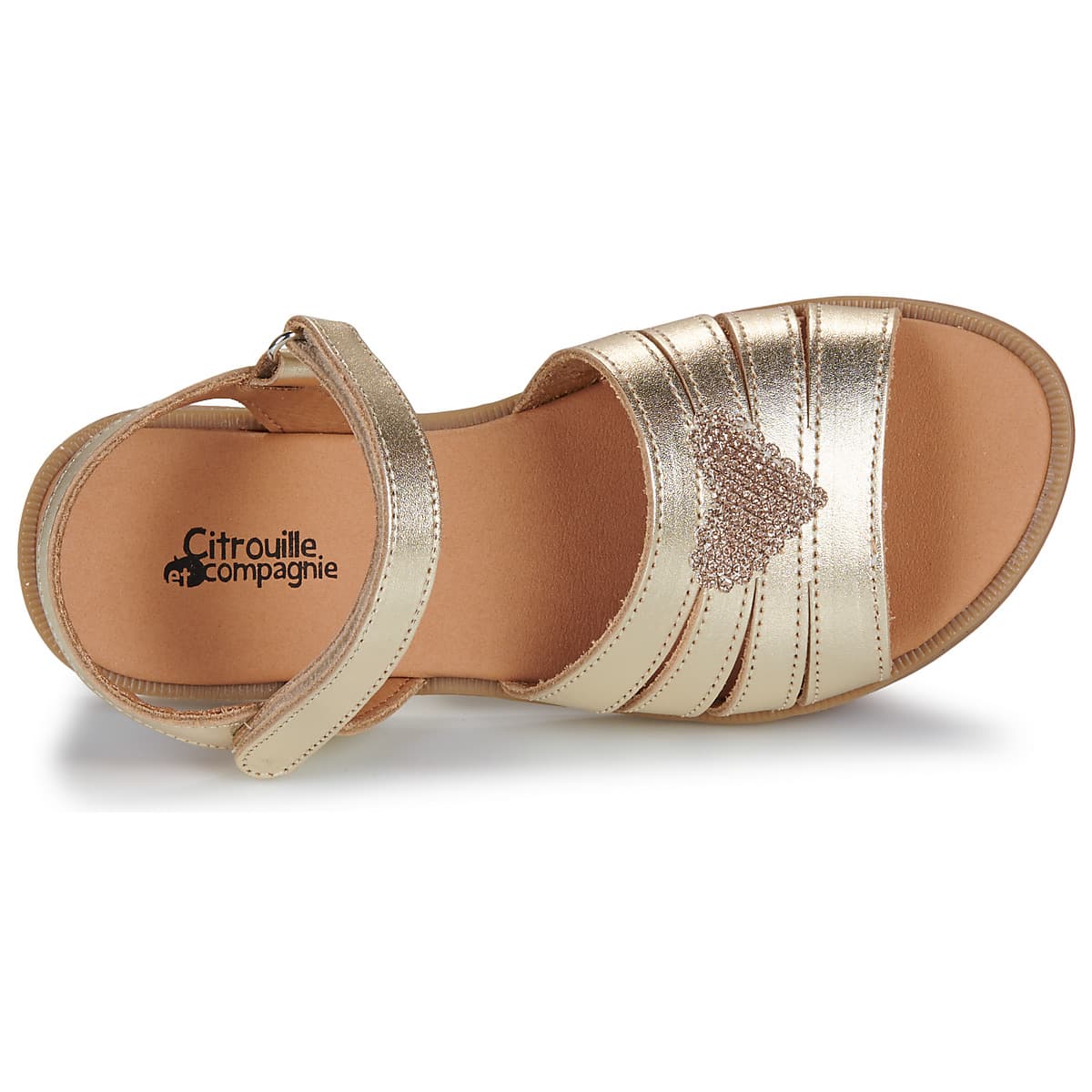 Girls' Sandals Citrouille et Compagnie Gold
