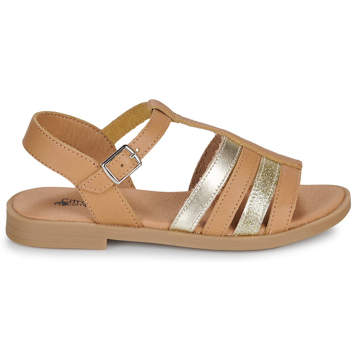 Girls' Sandals Citrouille et Compagnie Brown