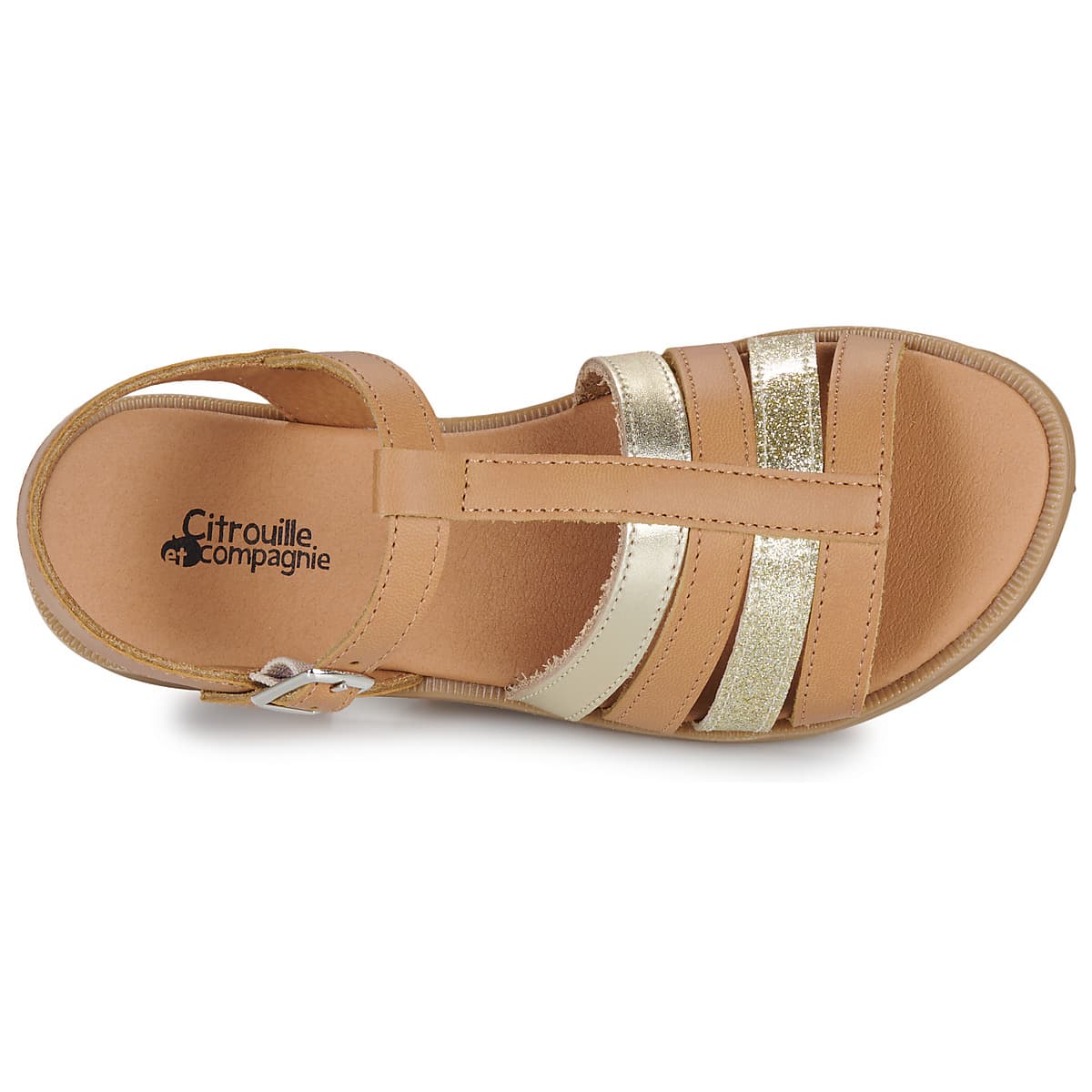 Girls' Sandals Citrouille et Compagnie Brown