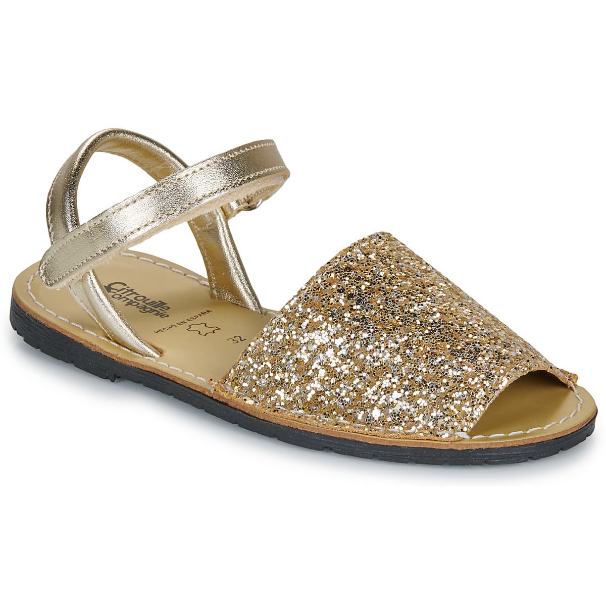 Σανδάλια χωρίς τακούνι Citrouille et Compagnie PAILETTE
