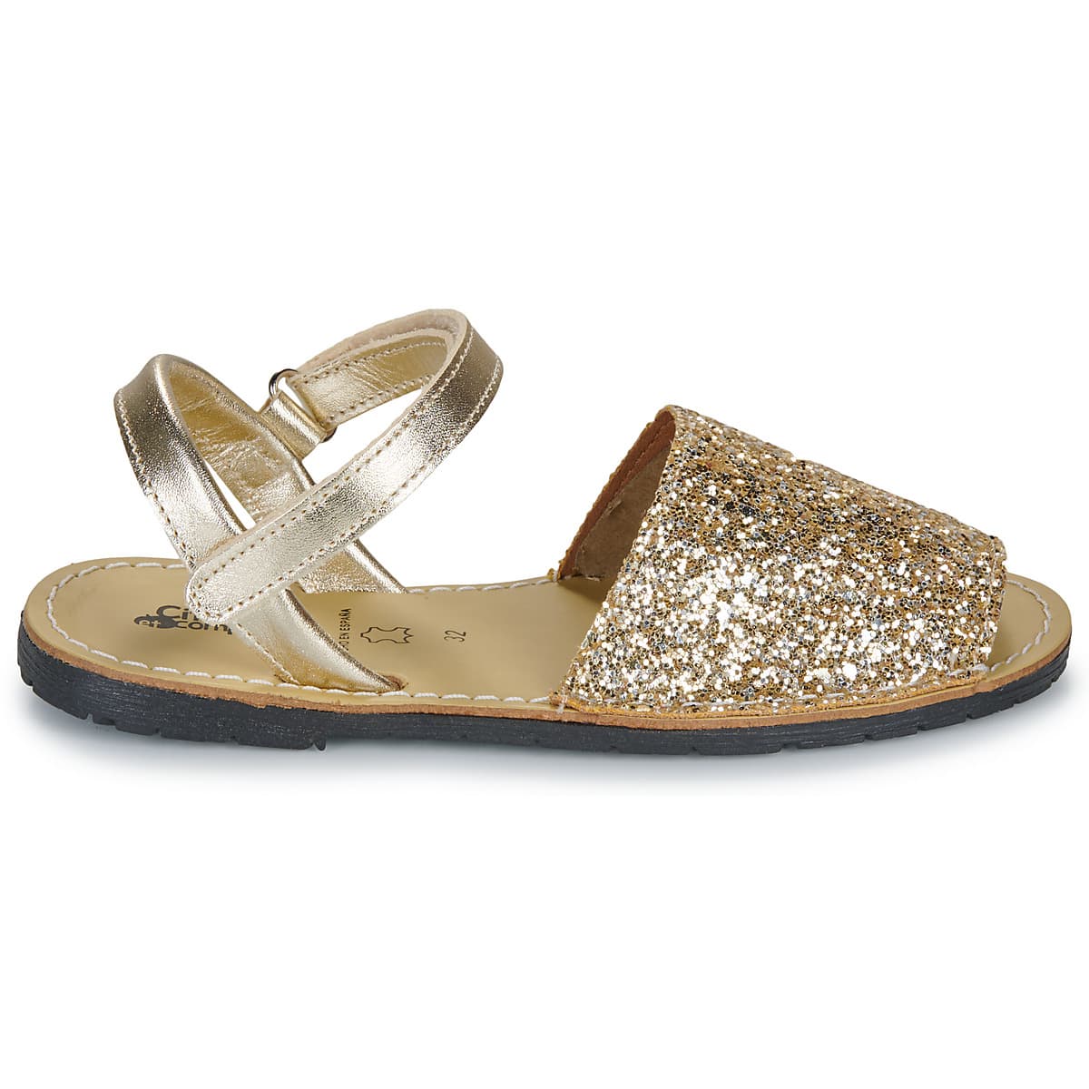 Girls' Sandals Citrouille et Compagnie Gold