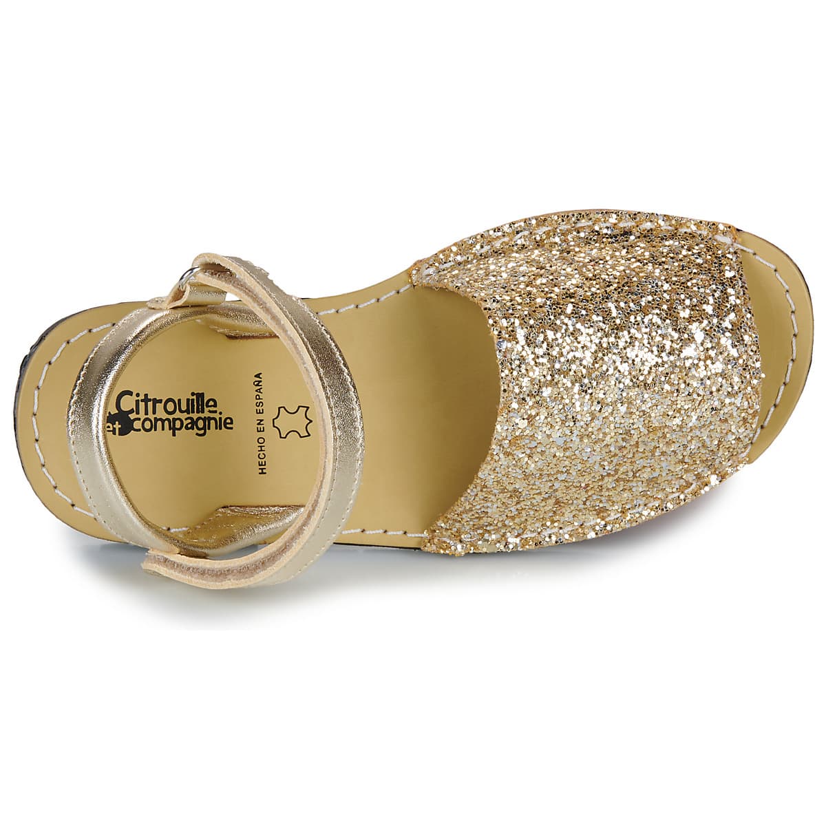 Girls' Sandals Citrouille et Compagnie Gold