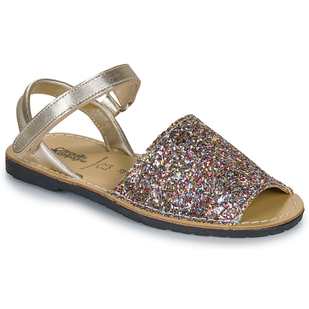 Σανδάλια χωρίς τακούνι Citrouille et Compagnie PAILETTE