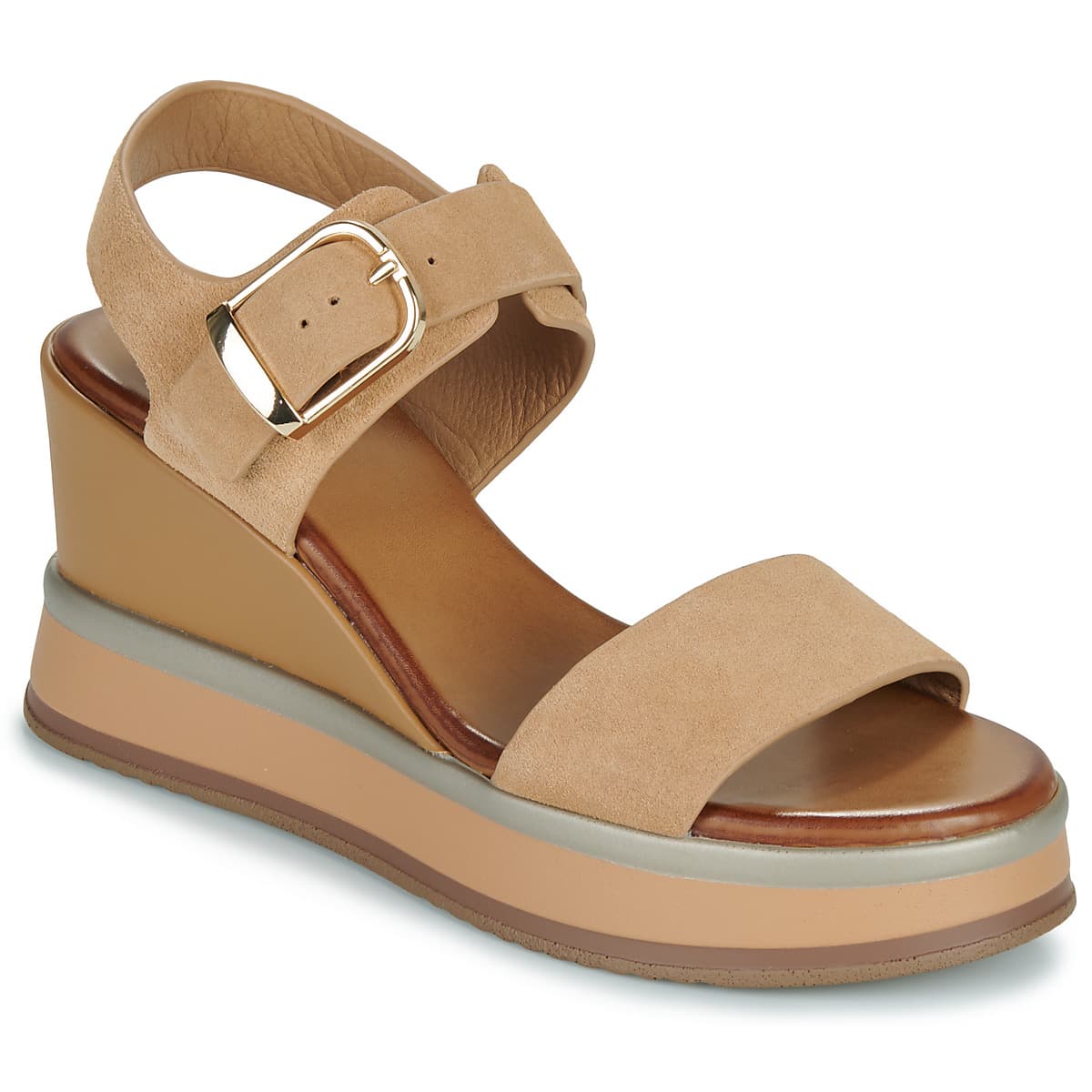 Σανδάλια με πλατφόρμα Inuovo B37008-COCONUT