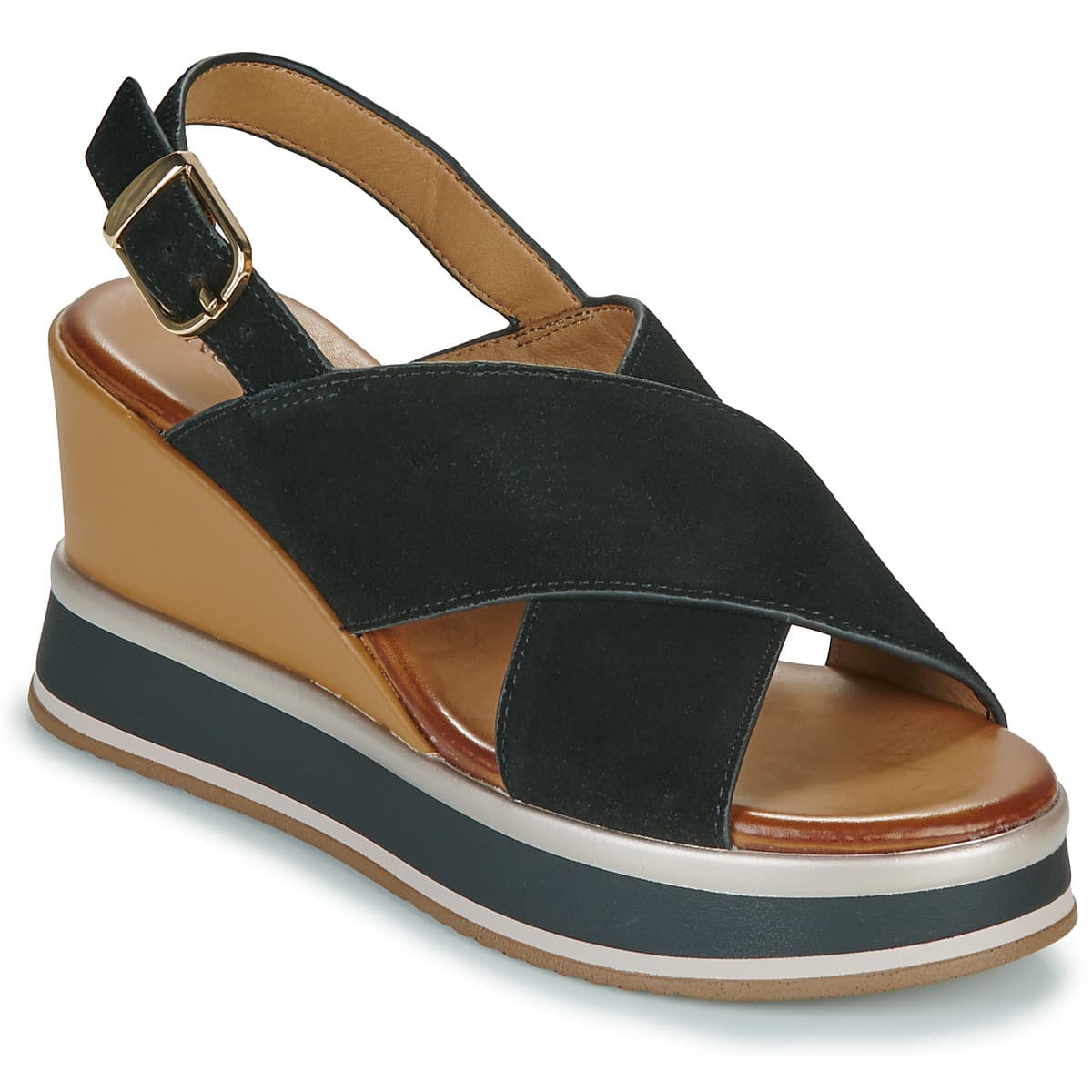 Σανδάλια με πλατφόρμα Inuovo B37010-BLACK