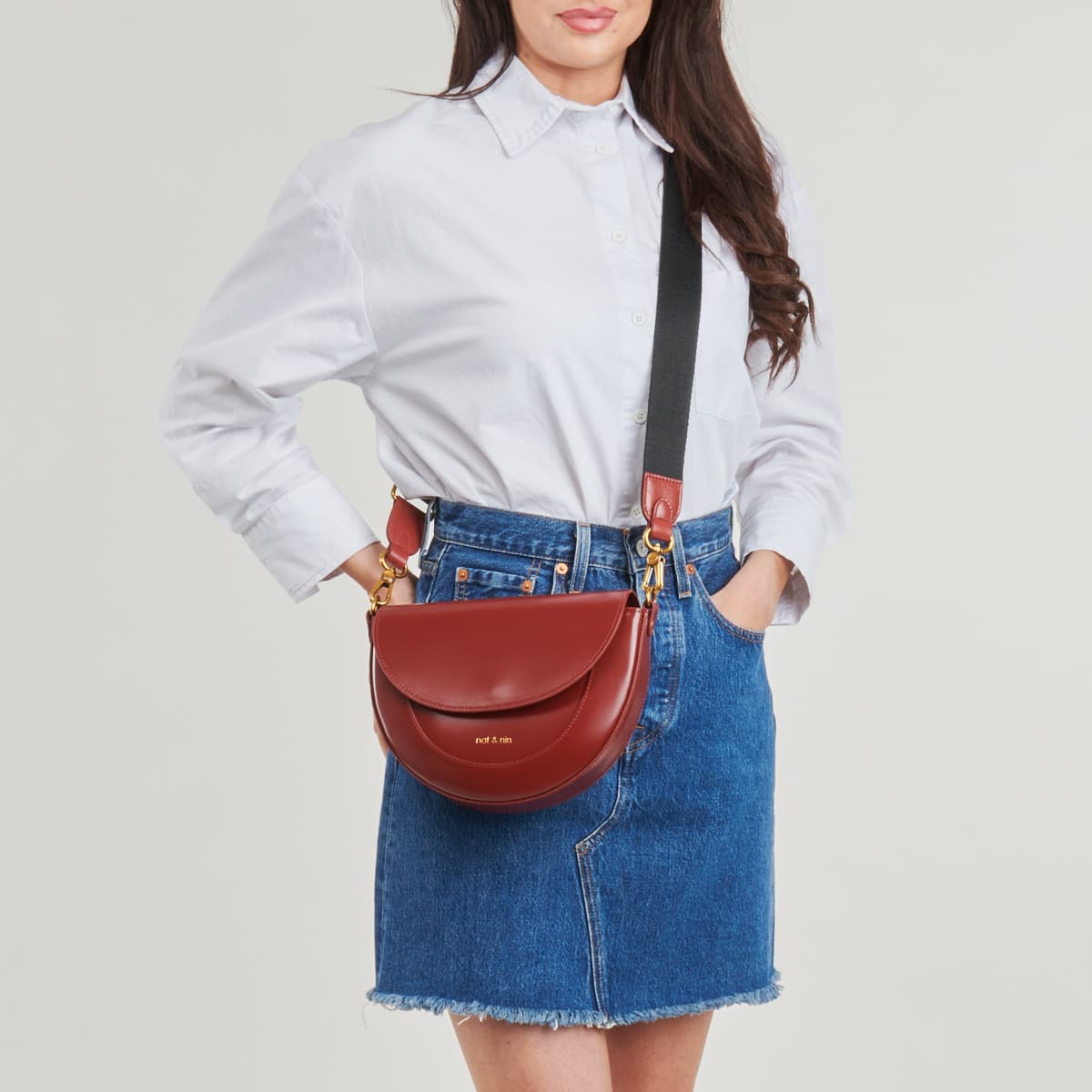 Women's Shoulder Bags Nat et Nin Bordeaux