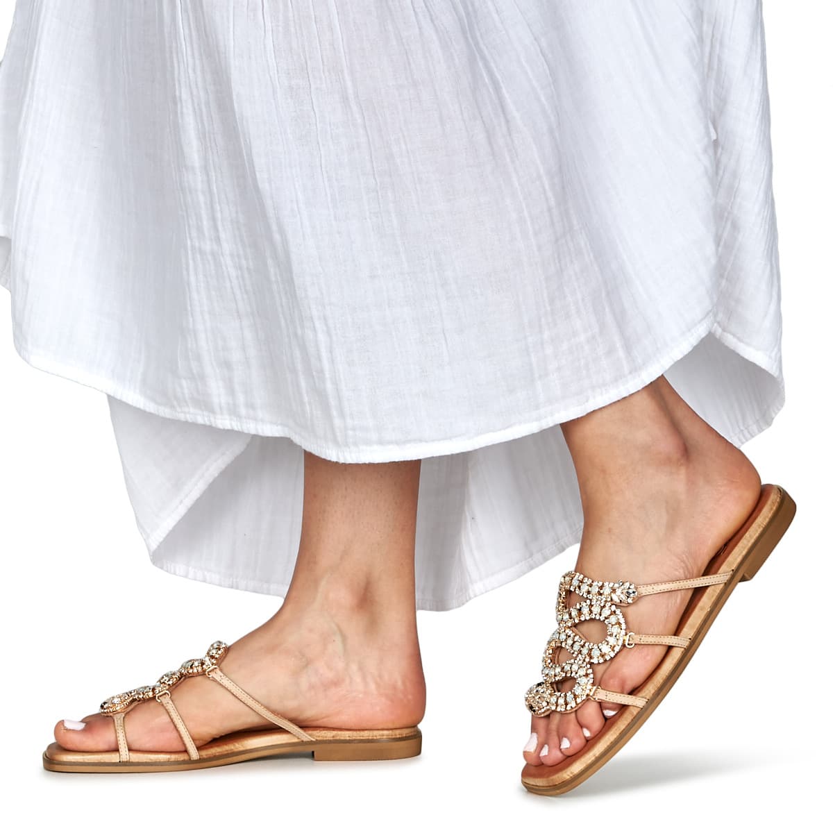 Women's Mules Exé Shoes Beige