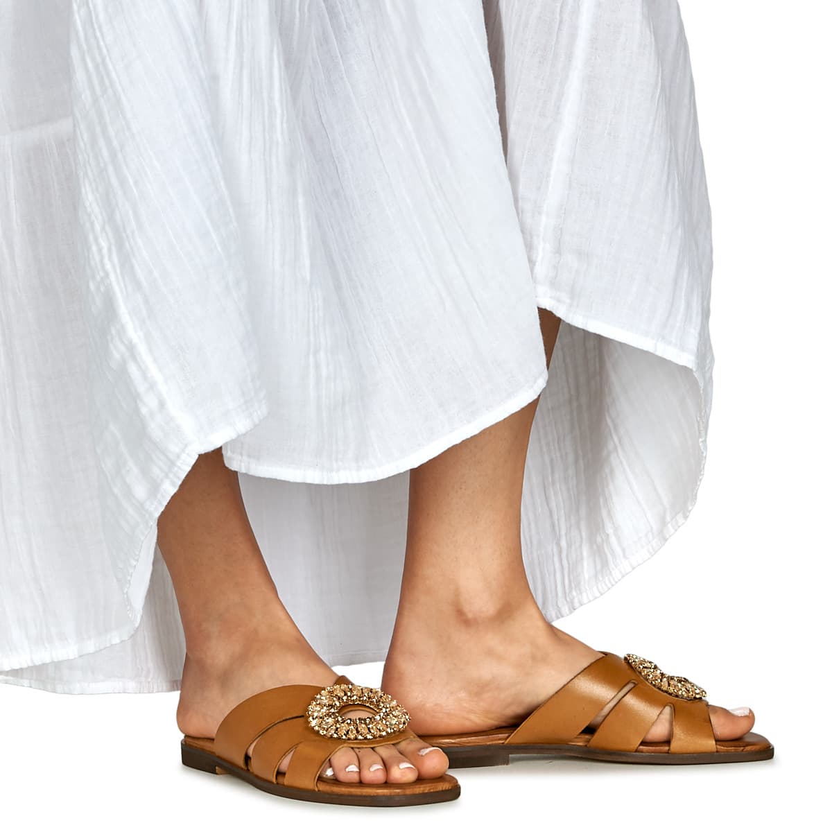 Women's Mules Exé Shoes Brown