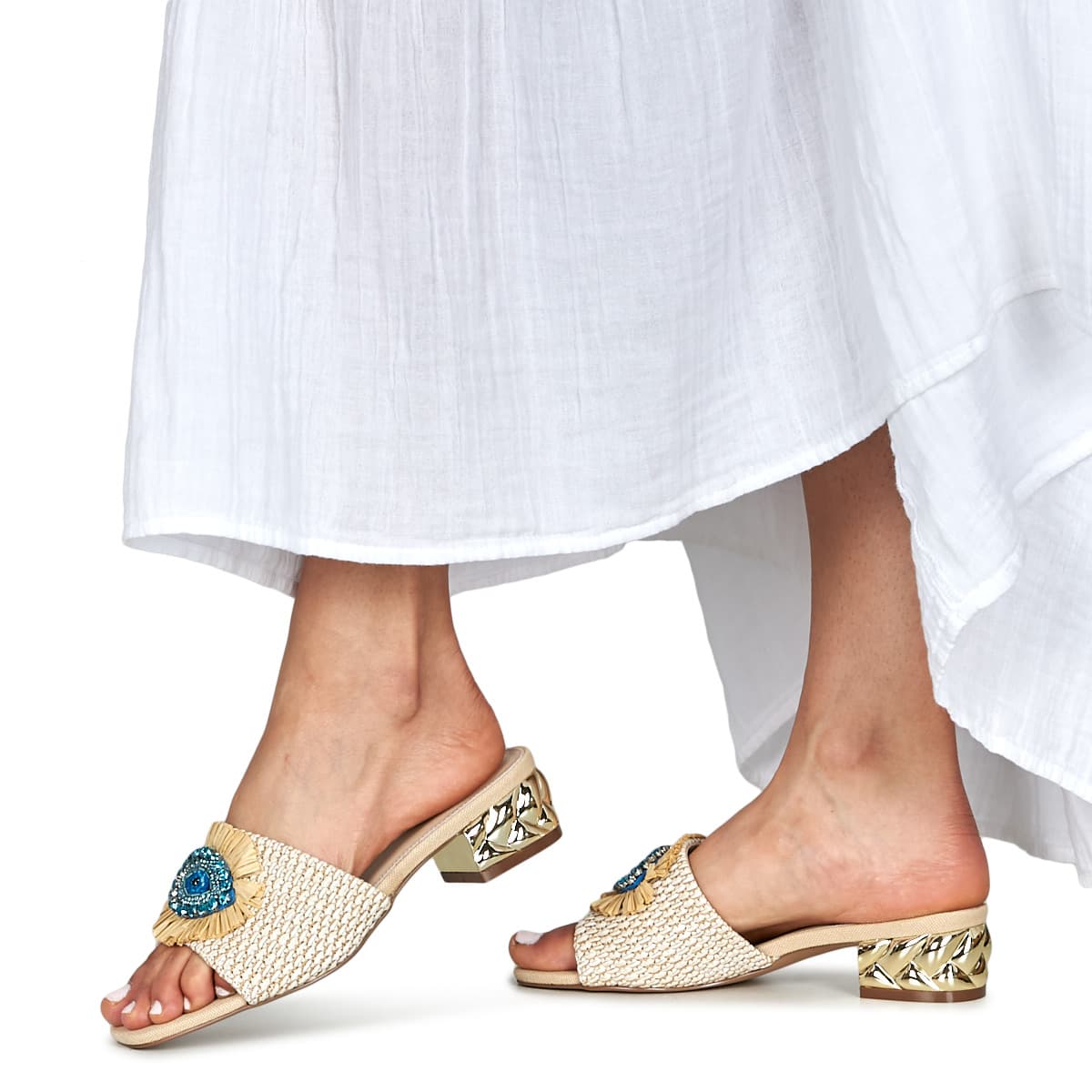 Women's Mules Exé Shoes Beige