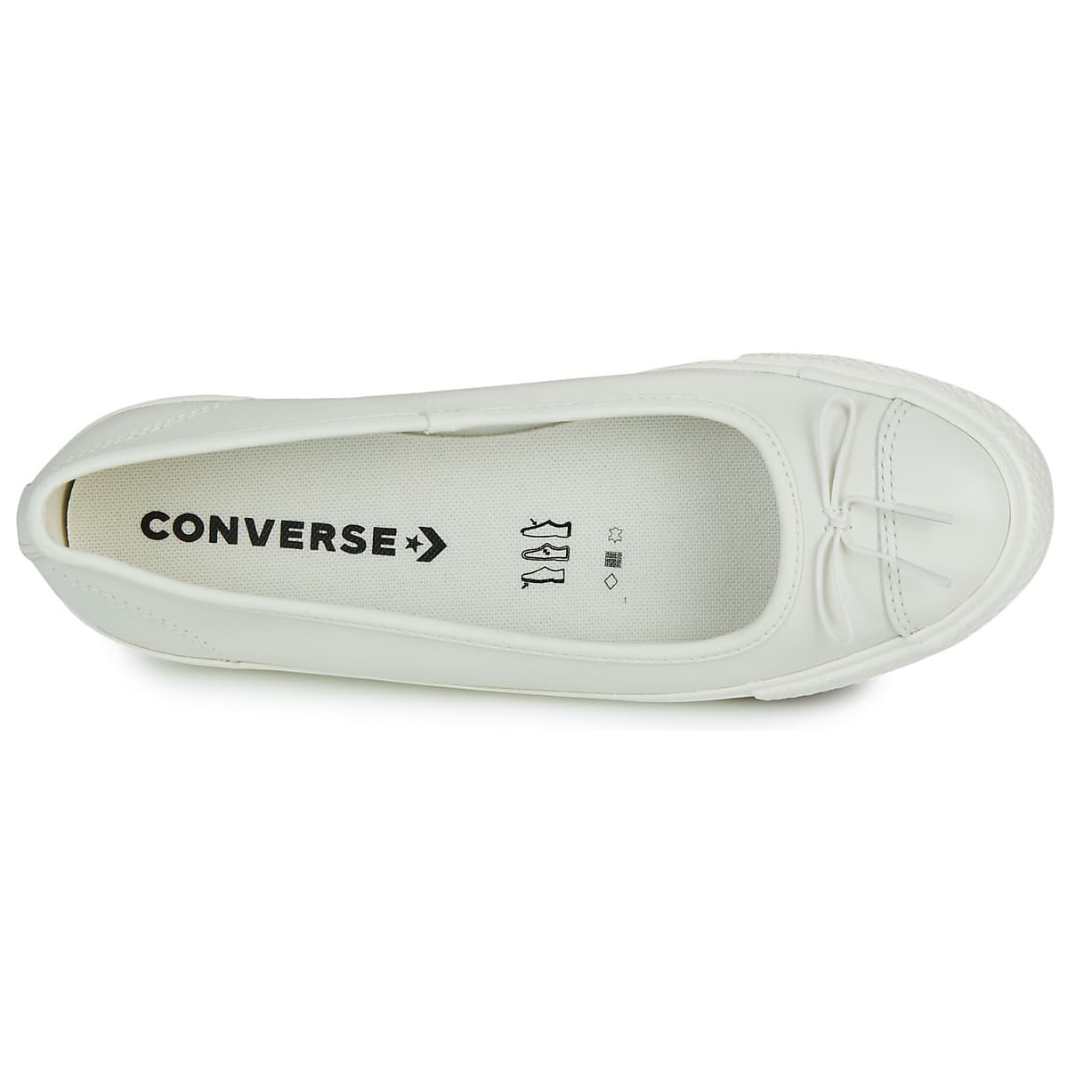 Women's Ballet Flats Converse White
