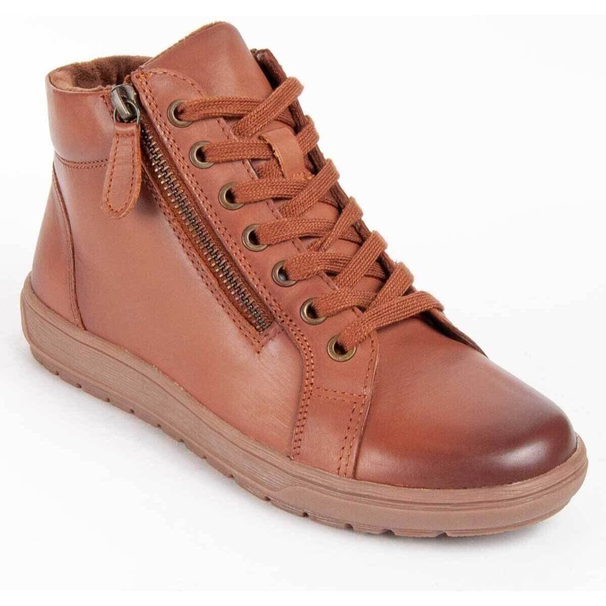 Women's Ankle Boots Purapiel Brown