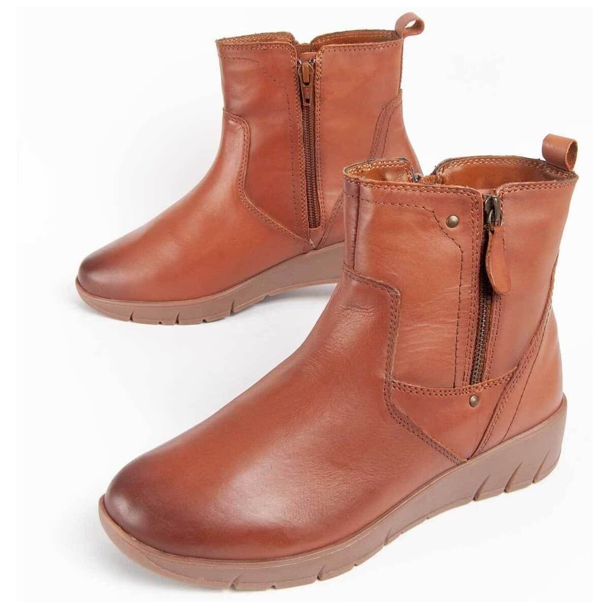 Women's Ankle Boots Purapiel Brown