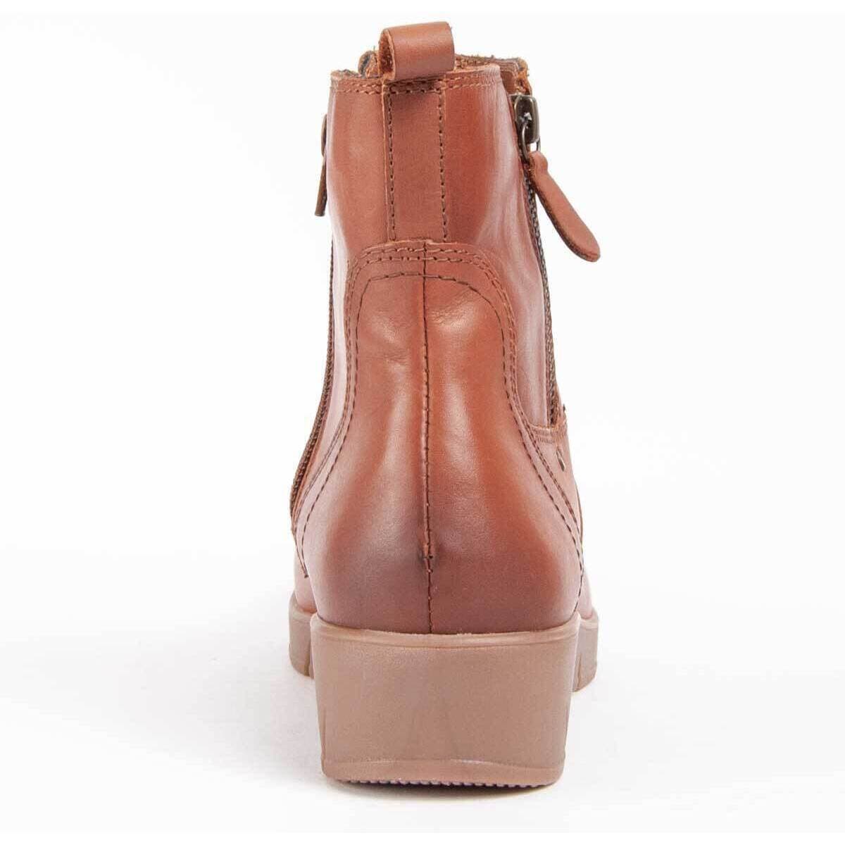 Women's Ankle Boots Purapiel Brown